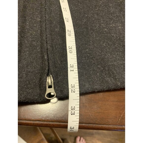 Alfani 100% Wool Full Zip Black Coat Jacket Size XL - Picture 8 of 9